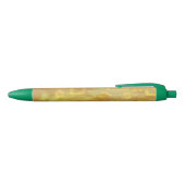 Fun Festive Modern Chic Yellow Geometric 青ボールペン (トップ)