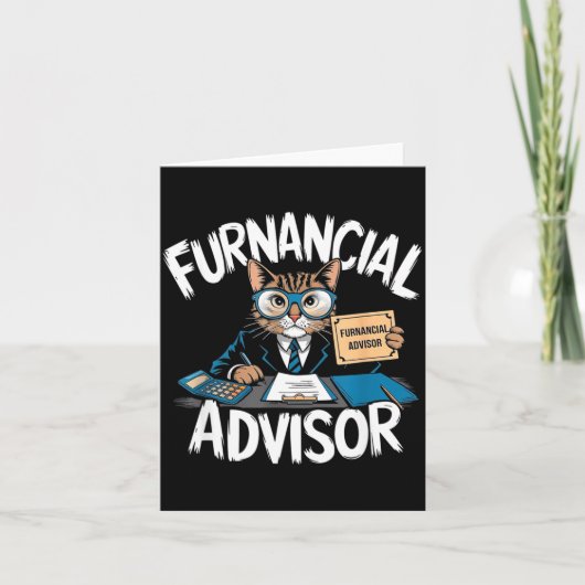 Fun Financial Planner Gift Funny Retirement Adviso カード (正面)