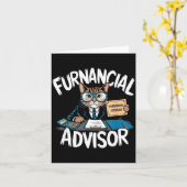 Fun Financial Planner Gift Funny Retirement Adviso カード (黄色い花)