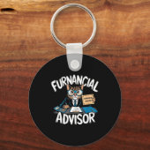 Fun Financial Planner Gift Funny Retirement Adviso キーホルダー (正面)