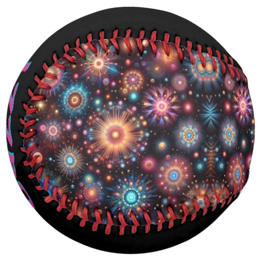Fun Fireworks (personalize) ソフトボール (正面左)