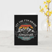 Fun First Day Of School Let The 7th Grade Adventur カード (黄色い花)