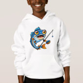 Fun Fish Cartoon – Kids’ Hoodie (正面)