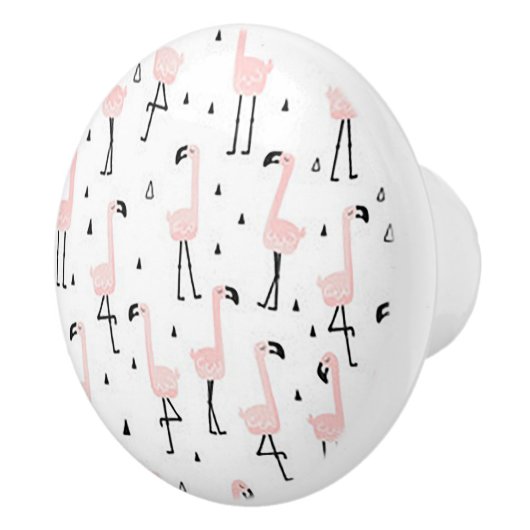Fun Flamingo Ceramic Door Knob セラミックノブ (右)