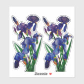 Fun Floral Watercolor Iris Gift Duo Sticker シール (シート)
