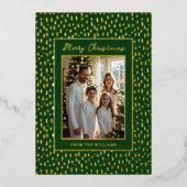 Fun Foil Christmas Card Template Customize 箔シーズンカード (正面)