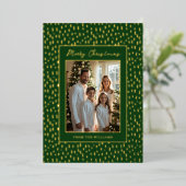 Fun Foil Christmas Card Template Customize 箔シーズンカード (立ち正面)