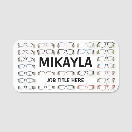 Fun Frames Optician Name Tag 名札 (正面)