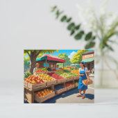 Fun fresh fruit vendors ポストカード (スタンド正面)