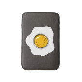 Fun Fried Egg Drawing Breakfast Food  バスマット (正面縦)