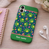 Fun Frog Pattern Custom Name New Beginnings Case-Mate iPhoneケース