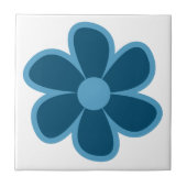 Fun Funky 60s 70s Retro Flower Ceramic Tile タイル (正面)