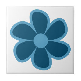 Fun Funky 60s 70s Retro Flower Ceramic Tile タイル