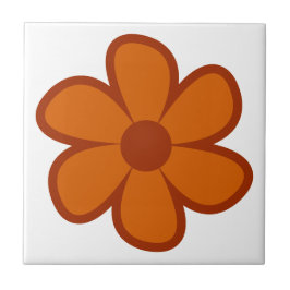 Fun Funky 60s 70s Retro Flower Ceramic Tile タイル