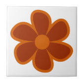 Fun Funky 60s 70s Retro Flower Ceramic Tile タイル (正面)