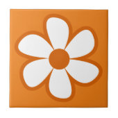 Fun Funky 60s 70s Retro Flower Ceramic Tile タイル (正面)