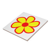 Fun Funky 60s 70s Retro Flower Ceramic Tile タイル (側面)