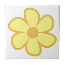 Fun Funky 60s 70s Retro Flower Ceramic Tile タイル
