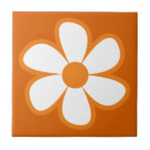 Fun Funky 60s 70s Retro Flower Ceramic Tile タイル (正面)