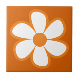 Fun Funky 60s 70s Retro Flower Ceramic Tile タイル