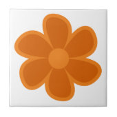 Fun Funky 60s 70s Retro Flower Ceramic Tile タイル (正面)
