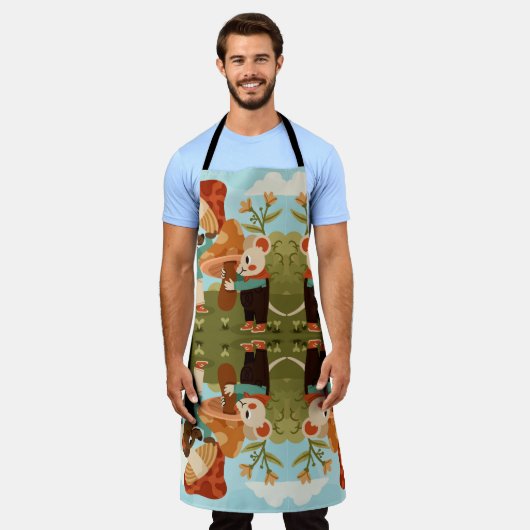Fun Fusion Cook Apron エプロン (着用した状態)
