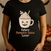 Fun Future Pumpkin Spice Lover Pregnancy Halloween Tシャツ