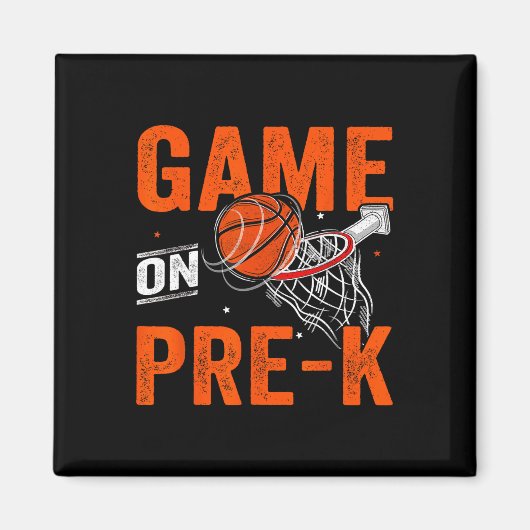 Fun Games On Pre-k Bysketbyll First Day Of School マグネット (正面)