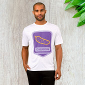 Fun Gherkin Pickle Icon Purple and Yellow Tシャツ