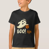 Fun Ghost Player Boo Bysketbyll Halloween Costume  Tシャツ (正面)
