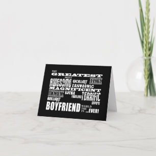 Fun Gifts for Boyfriends : Greatest Boyfriend カード
