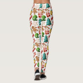 Fun Gingerbread Cookies Christmas Pattern レギンス (裏面)