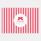 Fun Girl Oh What Fun Happy Birthday ラッピングペーパーシート (正面)