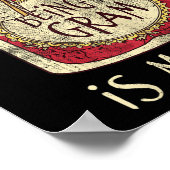 Fun Grandma Cute &amp; Funny Being A Gram Quote  ポスター (角)