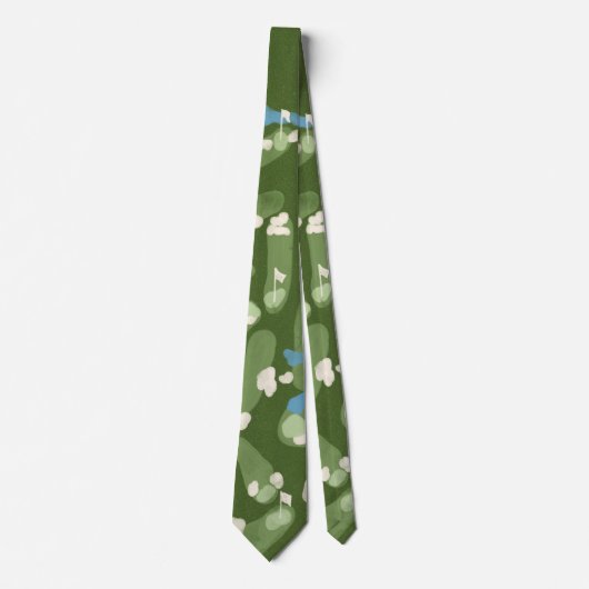 Fun graphic golf course tie ネクタイ (正面)