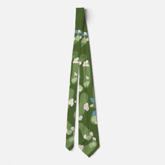 Fun graphic golf course tie ネクタイ (裏面)