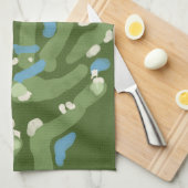 Fun graphic golf course towel キッチンタオル (四つ折り)