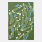 Fun graphic golf course towel キッチンタオル (縦)