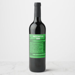 FUN GREEN  editable Wine Labels for WINE ワインラベル