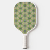 Fun Green Monogrammed Pickleball Paddle  ピックルボールラケット (裏面)