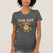 “Fun Guy” Mushroom T-Shirt – Cute Cartoon Pun Tee  Tシャツ (正面)