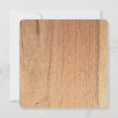 Fun Guy Wood Slice Mushroom Boy 1st Birthday 招待状 (裏面)