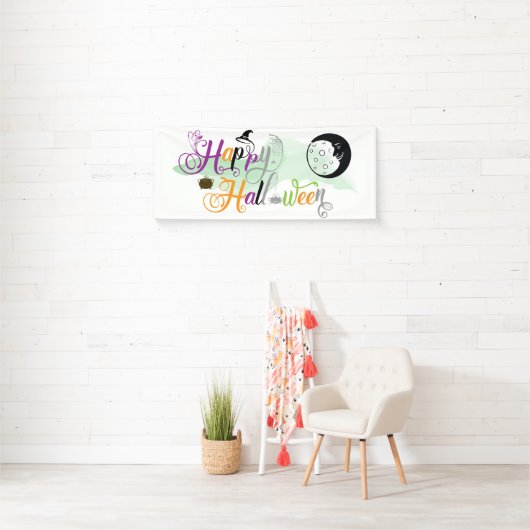 Fun Halloween Fancy Text 横断幕 (インサイチュ)