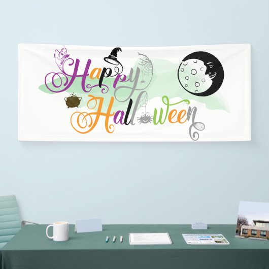 Fun Halloween Fancy Text 横断幕 (トレードショー)