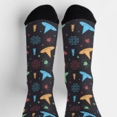 Fun Halloween Graphics Pattern  ソックス (上部)