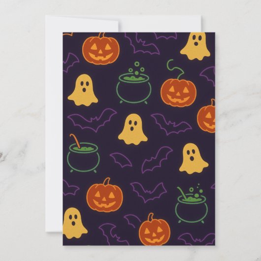 Fun Halloween Party Invite 招待状 (裏面)