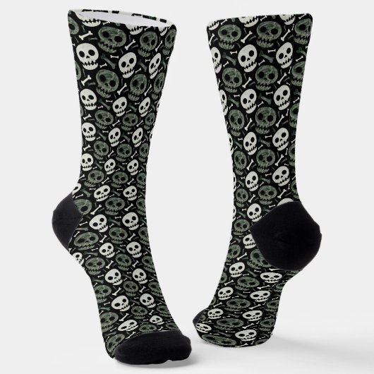 Fun Halloween Skeleton Socks ソックス (傾斜あり)
