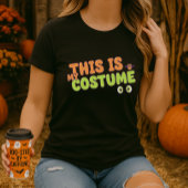Fun Halloween Tee; This Is My Costume Quote & Bat Tシャツ