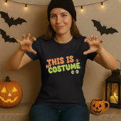 Fun Halloween Tee; This Is My Costume Quote & Bat Tシャツ