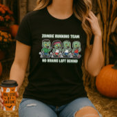 Fun Halloween Zombie Running Team For Brains  Tシャツ